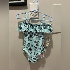 Stitch Disney Swimsuit One Piece Bathing Suit Toddler Girl Size 3T NWT UPF 50+